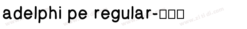 adelphi pe regular字体转换